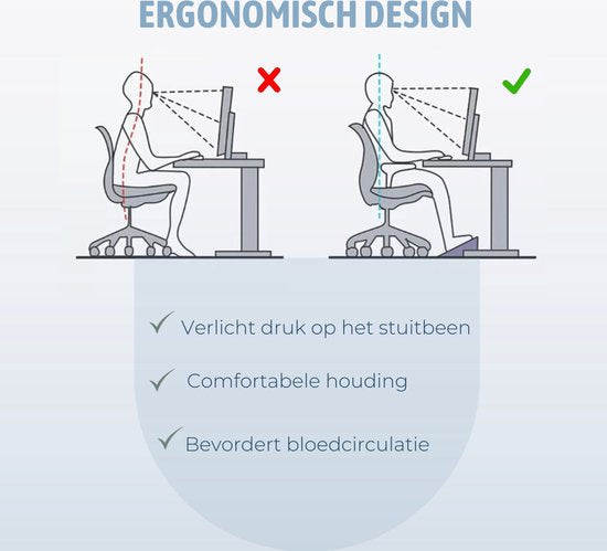 BUDDLEY - Voetensteun Verstelbaar en Kantel plateau - Voetenbankje Ergonomisch