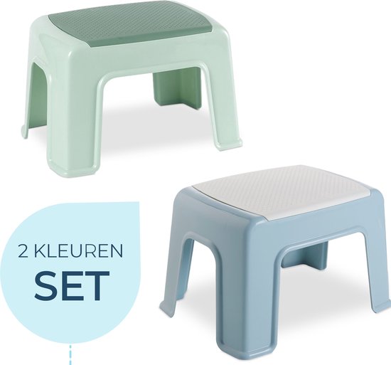 BUDDLEY - Opstapje SET - Groen en Blauw