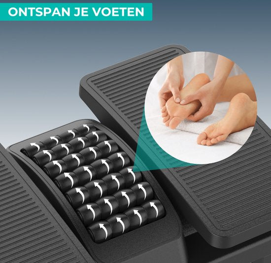 BUDDLEY - Voetensteun Verstelbaar en Kantel plateau - Voetenbankje Ergonomisch