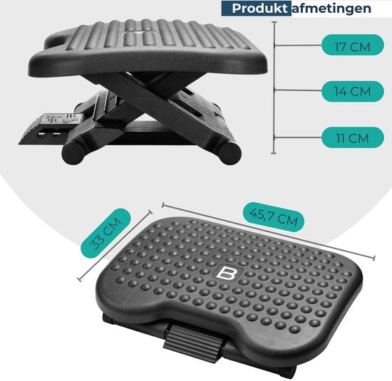 BUDDLEY - Voetensteun FlexEase - Verstelbaar in 3 hoogtes