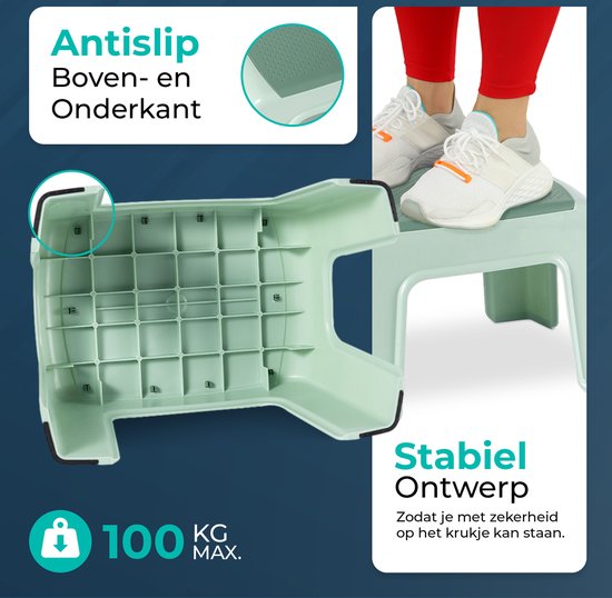 BUDDLEY - Opstapje SET - Groen en Blauw