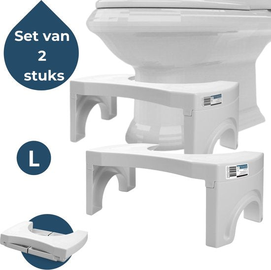 BUDDLEY - WC Krukje Opvouwbaar (SET 2x) – Wit