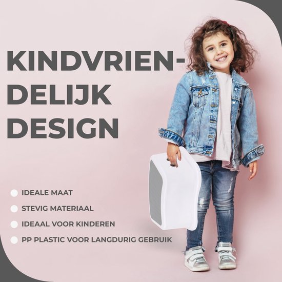 BUDDLEY - Opstapje Kinderen (SET 2x) – Wit/Grijs