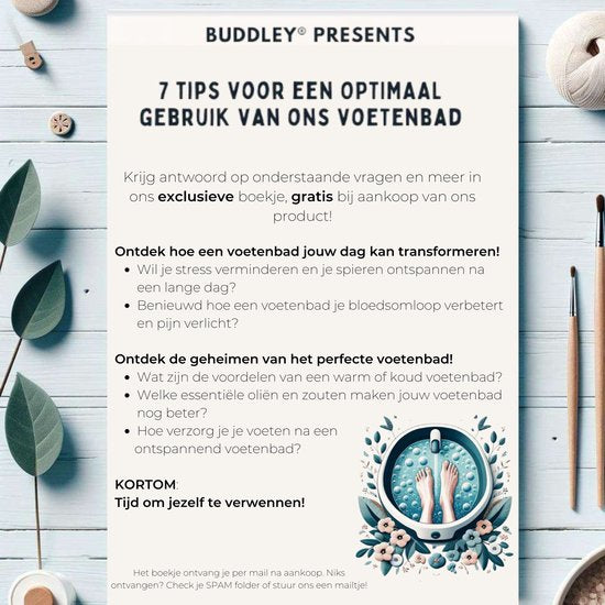 BUDDLEY - Voetenbad Inklapbaar (L) - Groen