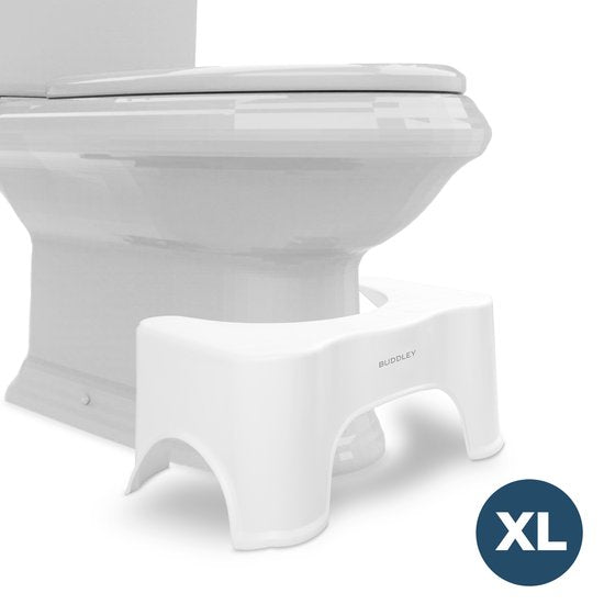 BUDDLEY - Toiletkrukje (XL) - Wit