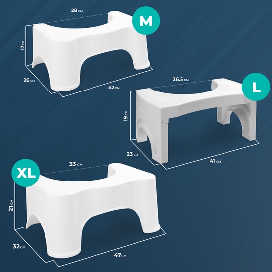 BUDDLEY - Toiletkrukje (M) - Wit