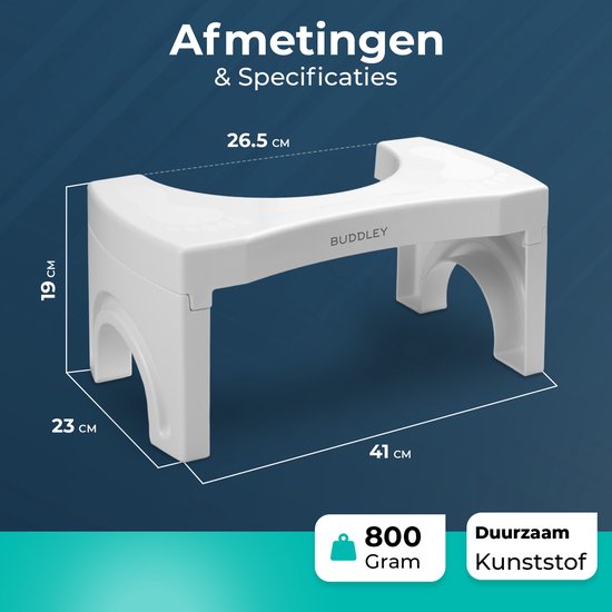 BUDDLEY - WC Krukje Opvouwbaar (SET 2x) – Wit