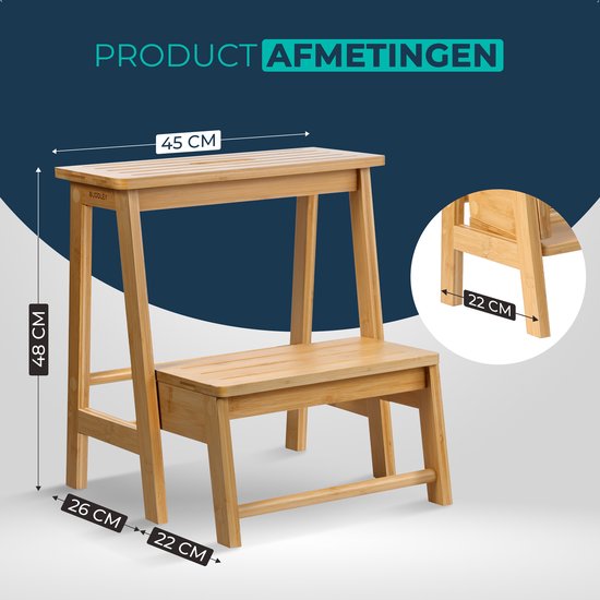 BUDDLEY - Opstapje Inklapbaar - Bamboe